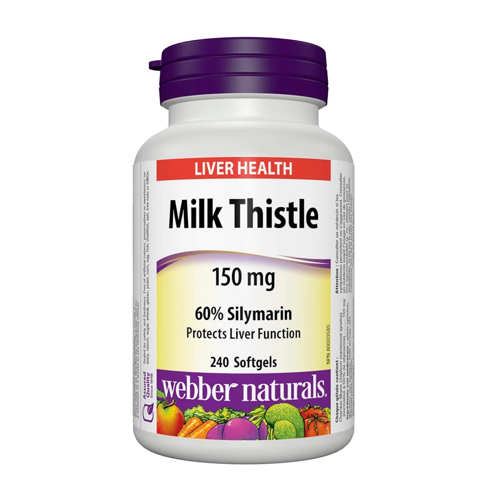 Viên uống bổ gan Webber Naturals Milk Thistle 150mg