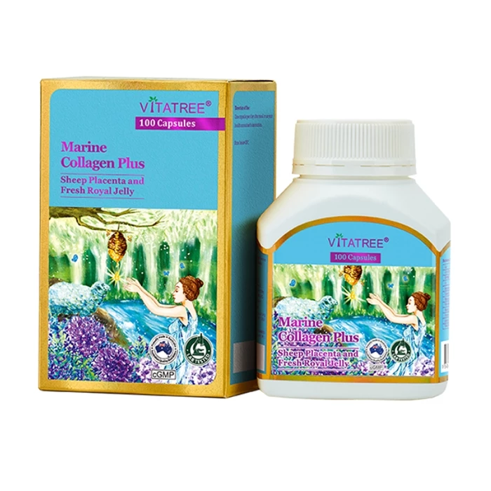 Vitatree Marine Collagen Plus - Giúp da khỏe đẹp, mịn màng