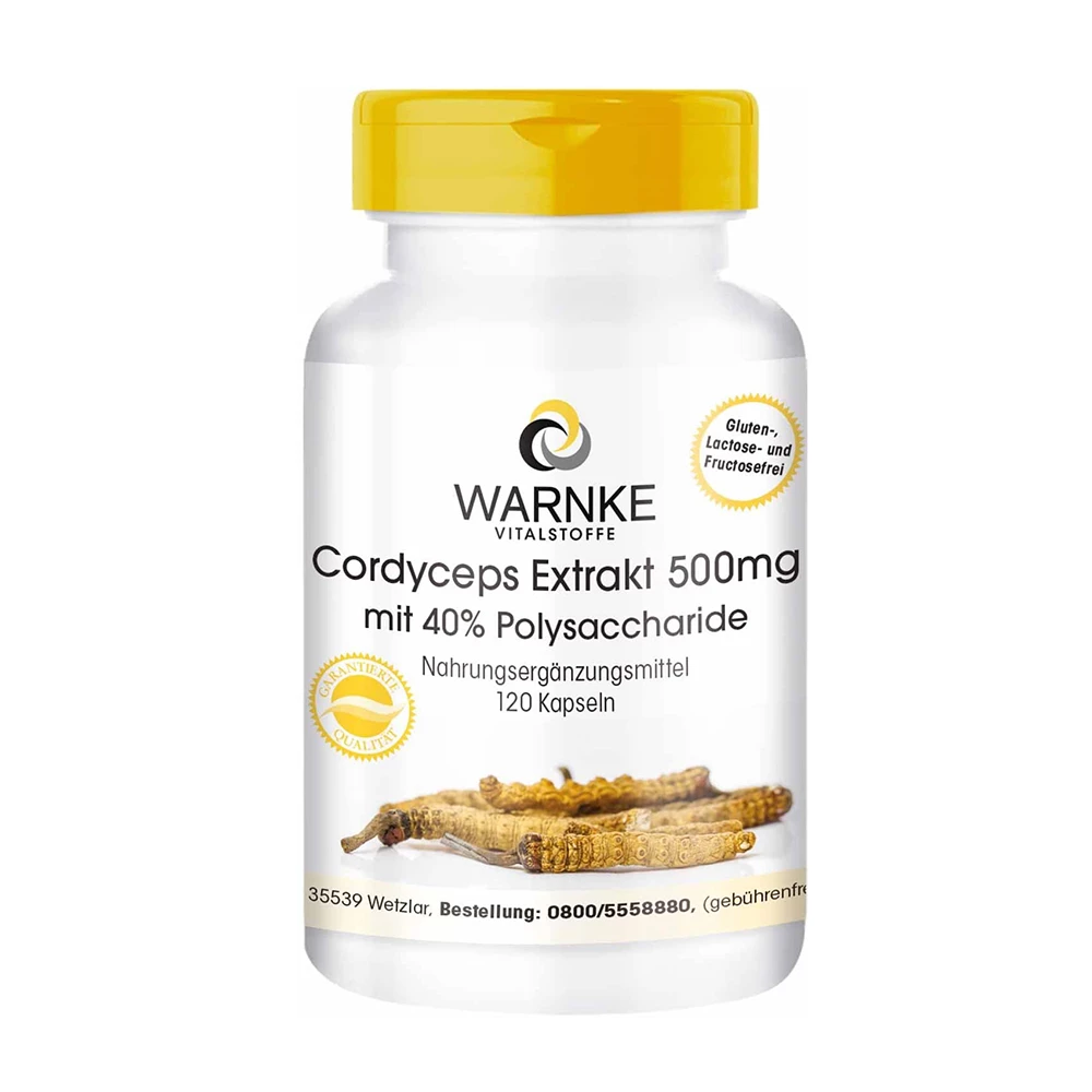Đông trùng hạ thảo Warnke Cordyceps Extrakt 500mg - Bồi bổ sức khỏe, giảm mệt mỏi