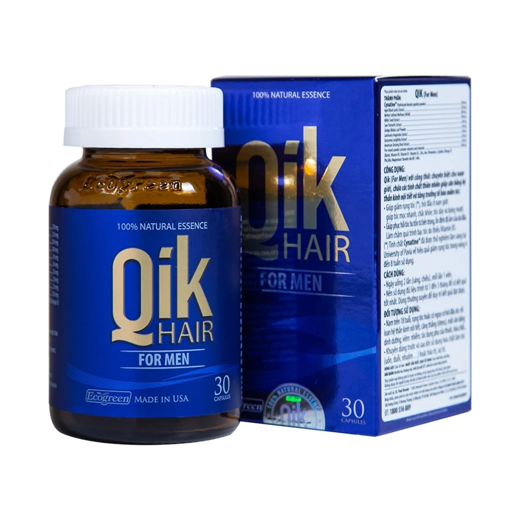 Qik Hair For Men - Giảm rụng, kích thích mọc tóc cho nam