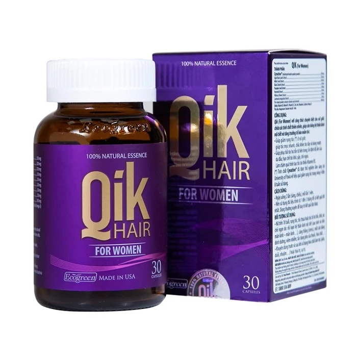 Qik Hair For Women - Giúp giảm rụng tóc, kích thích mọc tóc ở nữ giới