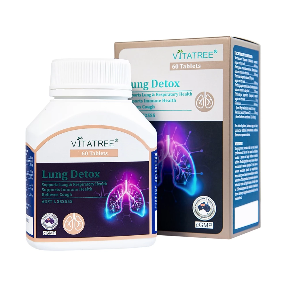 Vitatree Lung Detox - Hỗ trợ bổ phổi, giảm ho, tăng đề kháng