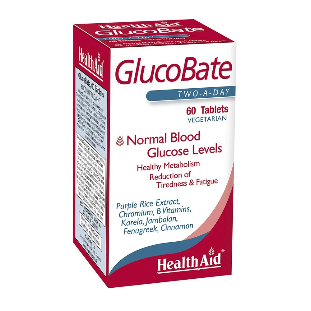 HealthAid GlucoBate - Hỗ trợ ổn định đường huyết