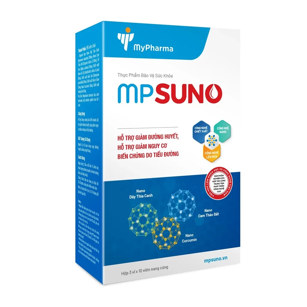 MPsuno - Hỗ trợ điều trị tiểu đường & giảm nguy cơ biến chứng