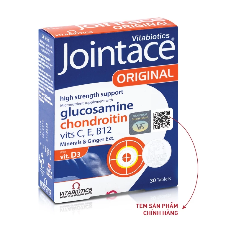 Jointace Original Vitabiotics - Hỗ trợ tăng tiết dịch khớp giúp khớp cử động linh hoạt