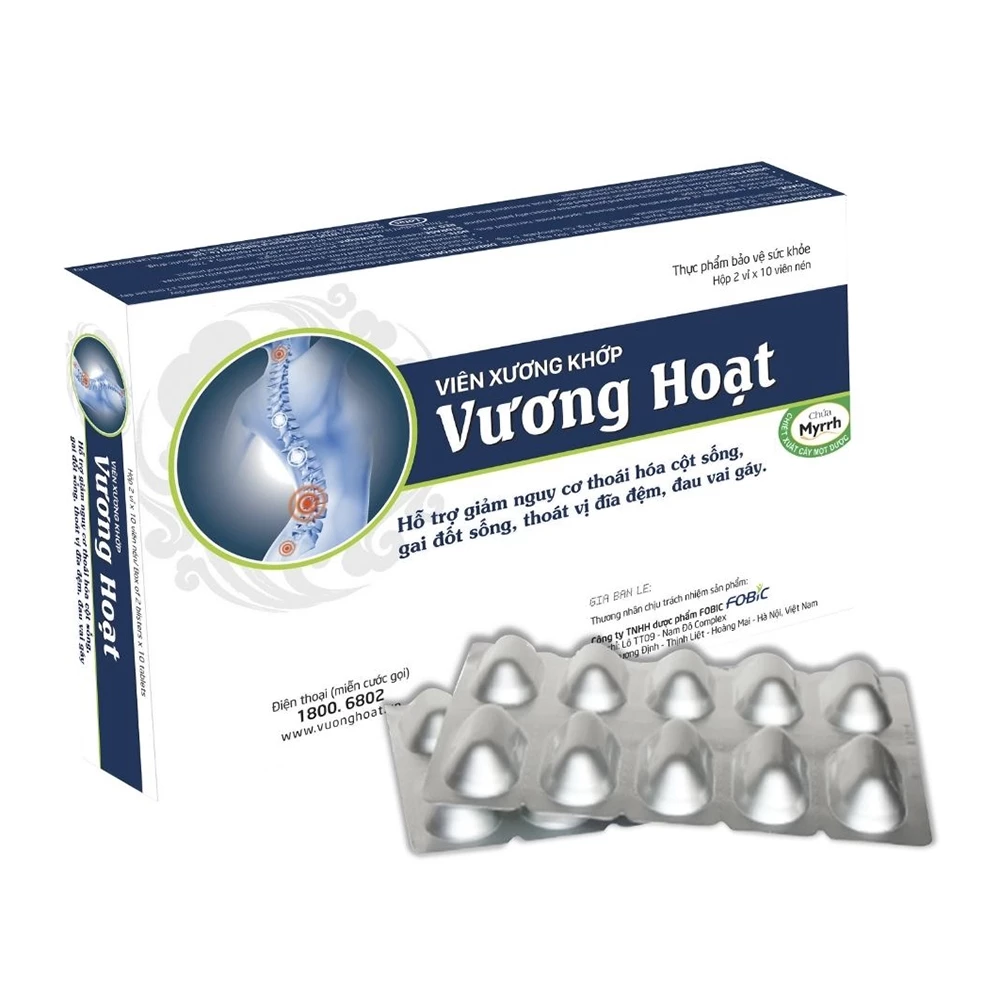 Viên xương khớp Vương Hoạt - Hỗ trợ giảm nguy cơ thoái hóa cột sống