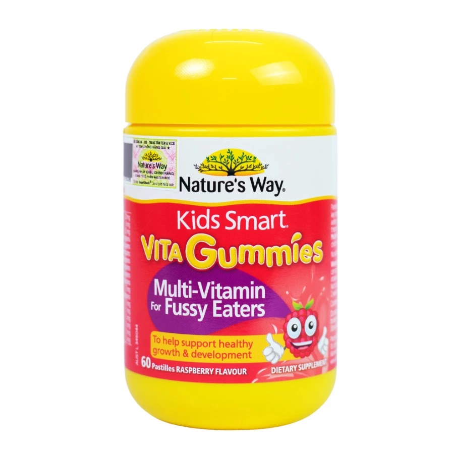 Nature's Way Kids Smart Vita Gummies MultiVitamin For Fussy Eaters - Vitamin tổng hợp cho bé