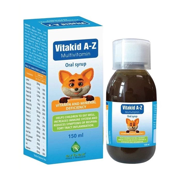 Vitakid A-Z Multivitamin - Hỗ trợ bồi bổ sức khỏe, giúp trẻ ăn ngon miệng