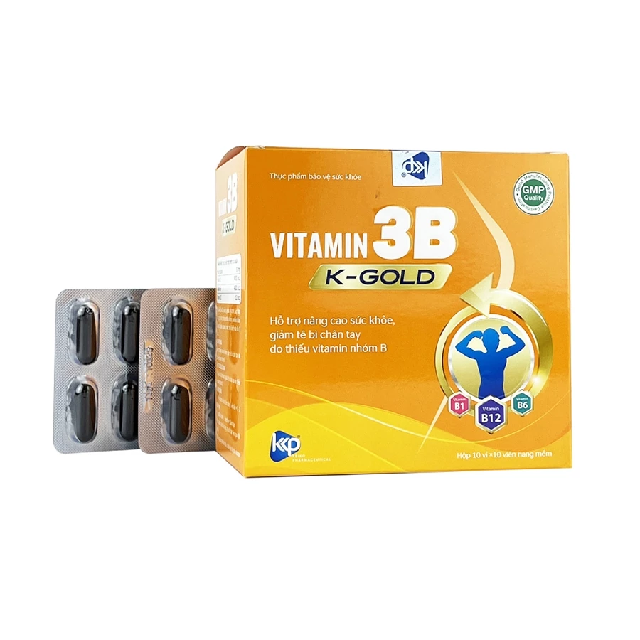 Vitamin 3B K-Gold hỗ trợ nâng cao sức khỏe, giảm tê bì chân tay