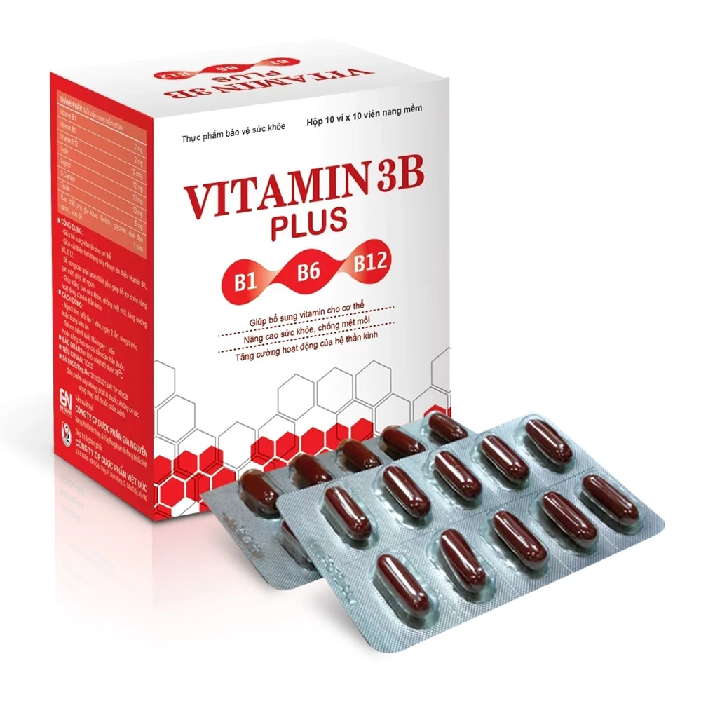 Vitamin 3B Plus B1-B6-B12 Meracine - Hỗ trợ nâng cao sức khỏe, giảm mệt mỏi, tăng hấp thu dưỡng chất