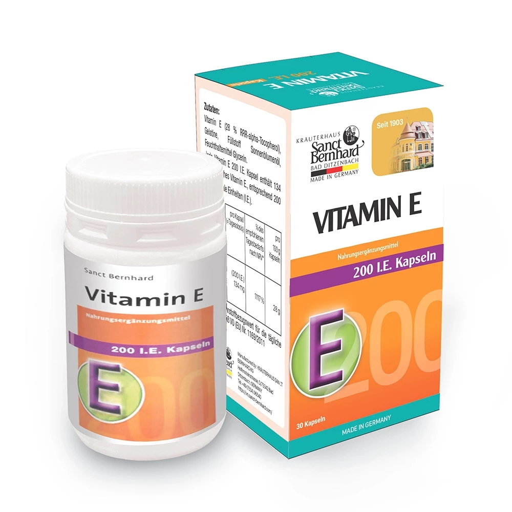 Vitamin E 200 IE Kapseln - Giúp chống oxy hóa, hỗ trợ làm đẹp da