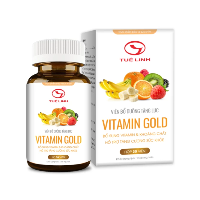 Vitamin Gold Tuệ Linh - Hỗ trợ nâng cao sức đề kháng, giảm mệt mỏi