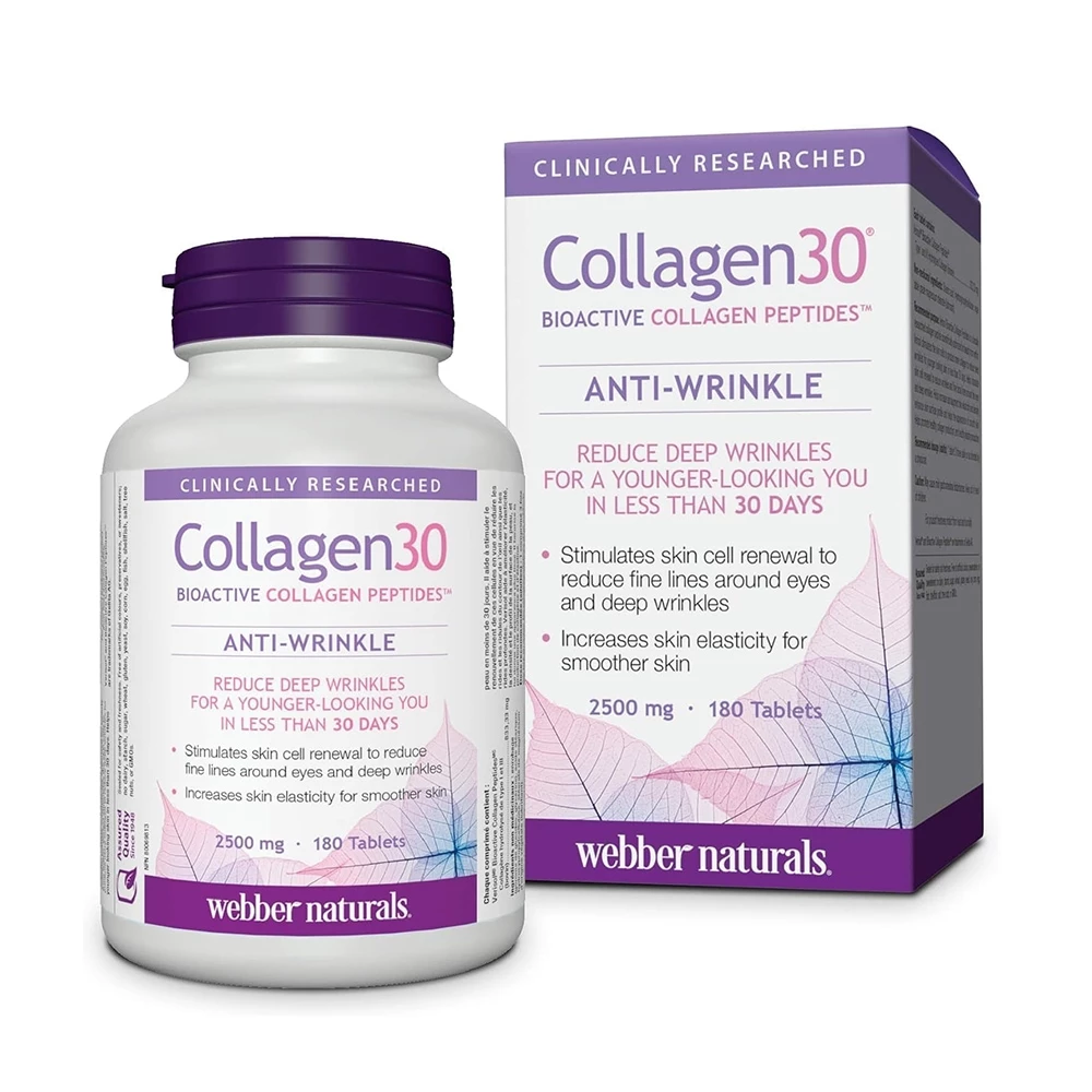 Collagen 30 Anti Wrinkle Webber Naturals - Giúp da mịn màng, giảm nếp nhăn trên da