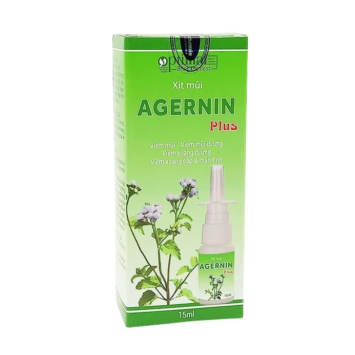 Xịt mũi hoa ngũ sắc Agernin Plus - Hỗ trợ điều trị viêm xoang, viêm mũi