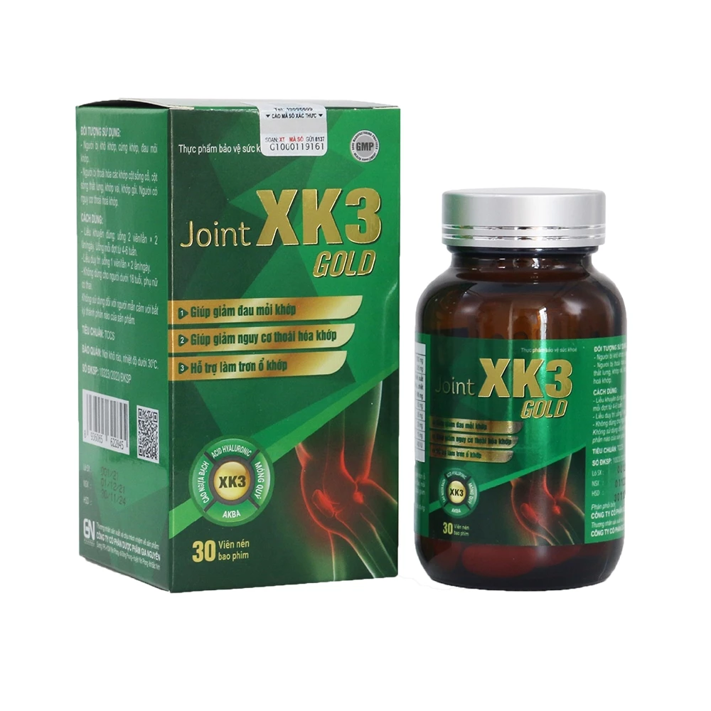 Joint XK3 Gold Meracine - Hỗ trợ giảm đau nhức mỏi khớp, hạn chế thoái hóa khớp